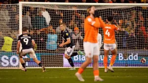 Blackpool relegated from Championship after defeat to play-off hopefuls Millwall