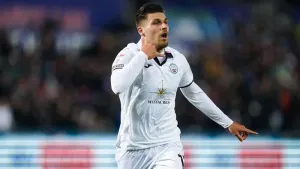 Joel Piroe dents Preston’s play-off hopes after mass touchline brawl in Swansea