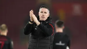 Mark Kennedy missed Lasse Sorensen’s wonder goal in Lincoln’s win at Wycombe