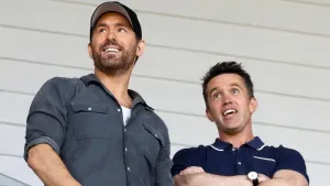 Wrexham co-owners Ryan Reynolds and Rob McElhenney ‘never out of dressing room’