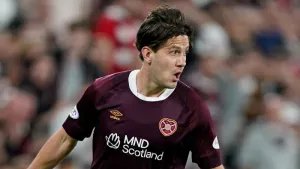 Hearts midfielder Peter Haring wins appeal against St Mirren sending-off