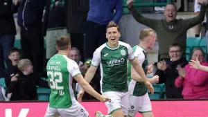Hibernian set up final day European showdown with Hearts after beating Celtic
