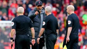 Jurgen Klopp’s poor disciplinary record counts against him after touchline ban