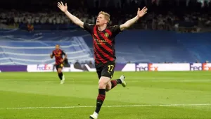 Kevin De Bruyne rocket earns Manchester City first-leg draw with Real Madrid