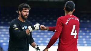 Liverpool defender Virgil van Dijk talks up ‘big leader’ Alisson Becker