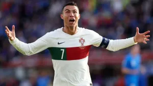 Cristiano Ronaldo snatches last-gasp winner for Portugal on landmark appearance