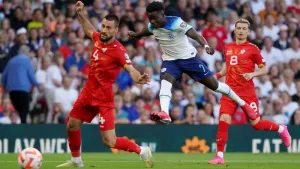 ‘Exceptional’ Bukayo Saka lauded by Gareth Southgate after England romp