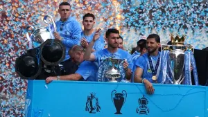 Manchester City’s trophy parade in pictures