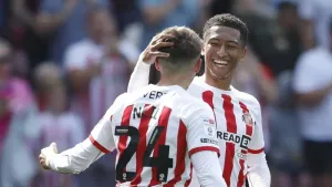 Jobe Bellingham scores brace as Sunderland pick up first win against Rotherham