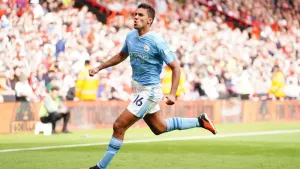 Late Rodri winner sends Manchester City top of Premier League