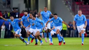 Manchester City win Super Cup after beating Sevilla on penalties