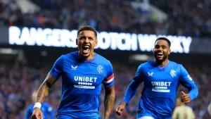 Rangers left with work to do after narrow win over 10-man Servette