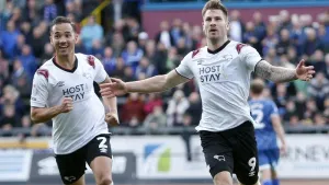 James Collins brings up milestone as his brace earns Derby victory at Carlisle