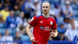 Preston climb to top of Championship after Will Keane’s brace defeats Stoke