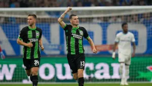 Brighton rally from two goals down to earn Europa League draw at Marseille