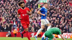 Mohamed Salah’s double helps Liverpool to another derby-day success