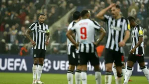 Newcastle suffer Champions League setback with defeat to Borussia Dortmund