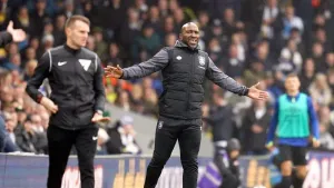 Darren Moore thanks the fans after Huddersfield battle to draw with Watford
