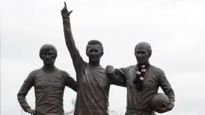 Thousands of fans paid their respects to Sir Bobby Charlton at Old Trafford (David Davies/PA)