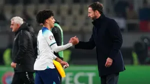 Gareth Southgate hails Rico Lewis after strong England debut in North Macedonia