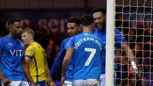 Stockport beat Colchester to equal League Two record with 12th successive win