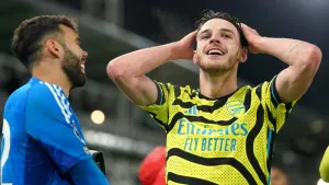 A special night – Mikel Arteta savours late Declan Rice winner