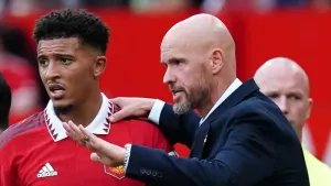 Erik ten Hag wishes Jadon Sancho ‘best of luck’ during Borussia Dortmund loan