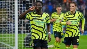 Bukayo Saka at the double as five-star Arsenal hammer Burnley