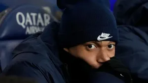 Kylian Mbappe left out of Paris St Germain starting line-up at Nantes