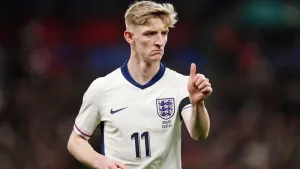 Anthony Gordon cannot wait to play for England again after debut versus Brazil