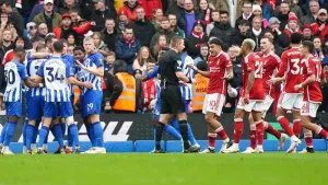 Brighton back to winning ways as Andrew Omobamidele own goal sinks Forest