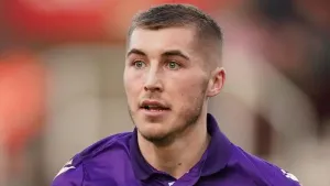 James Belshaw denies Dean Campbell from 12 yards as Harrogate hold Barrow