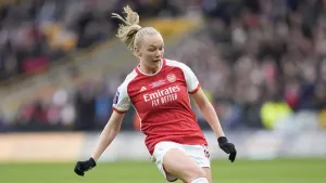 Jonas Eidevall pleased with Frida Maanum’s progress after ‘very scary’ moment