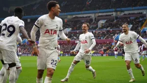 Tottenham rout Aston Villa as John McGinn sees red