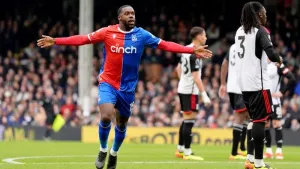 Jeffrey Schlupp celebrates late wondergoal as Crystal Palace earn point at Fulham