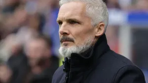 Jim Goodwin praises partying Dundee United players after promotion secured