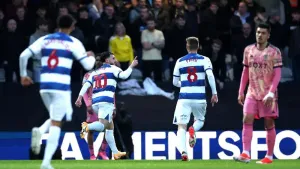 QPR seal Championship survival with thumping win as Leeds’ top-two hopes hit