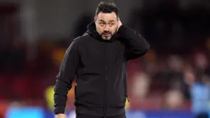 Roberto de Zerbi believes Brighton dropped two points at Brentford