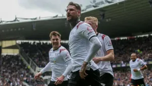 Sonny Bradley’s brace keeps Derby on course for automatic promotion