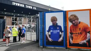 Ed Sheeran ready to celebrate promotion with Ipswich’s players