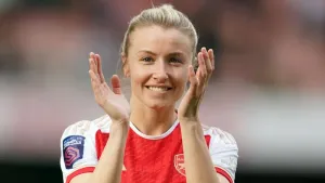 Leah Williamson has signed a new deal at Arsenal (Adam Davy/PA)