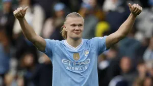 Four-goal Manchester City striker Erling Haaland swats aside Roy Keane criticism