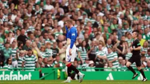 John Lundstram was sent off by Willie Collum (Andrew Milligan/PA)