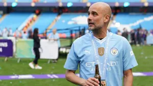 Pep Guardiola has hinted next season could be his last at Manchester City (Martin Rickett/PA)