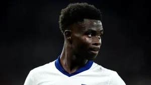Bukayo Saka insists he is not the answer to England’s left-back issues