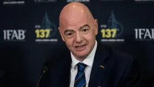 FIFA, led by its president Gianni Infantino, is the subject of a legal challenge over its scheduling of next year’s Club Wor