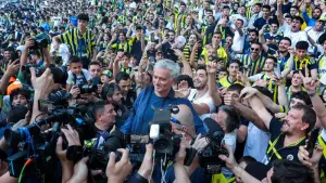 Jose Mourinho admits he is out of his comfort zone managing Fenerbahce (AP)