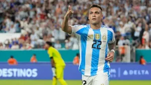 Lautaro Martinez double helps Argentina see off Peru 2-0 in Copa America