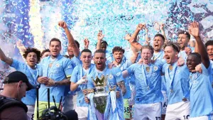 Champions Manchester City are involved in a legal dispute with the Premier League (Martin Rickett/PA)