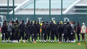 Manchester United are about to embark upon a £50million redevelopment at their Carrington training complex (Martin Rickett/P